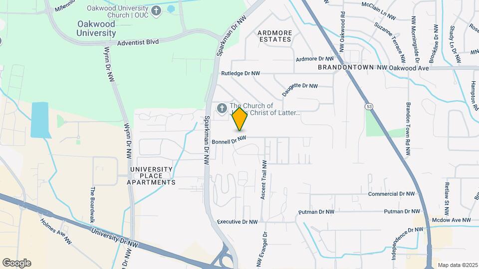 4514 Bonnell Dr NW-Unit -D Map and Location Details