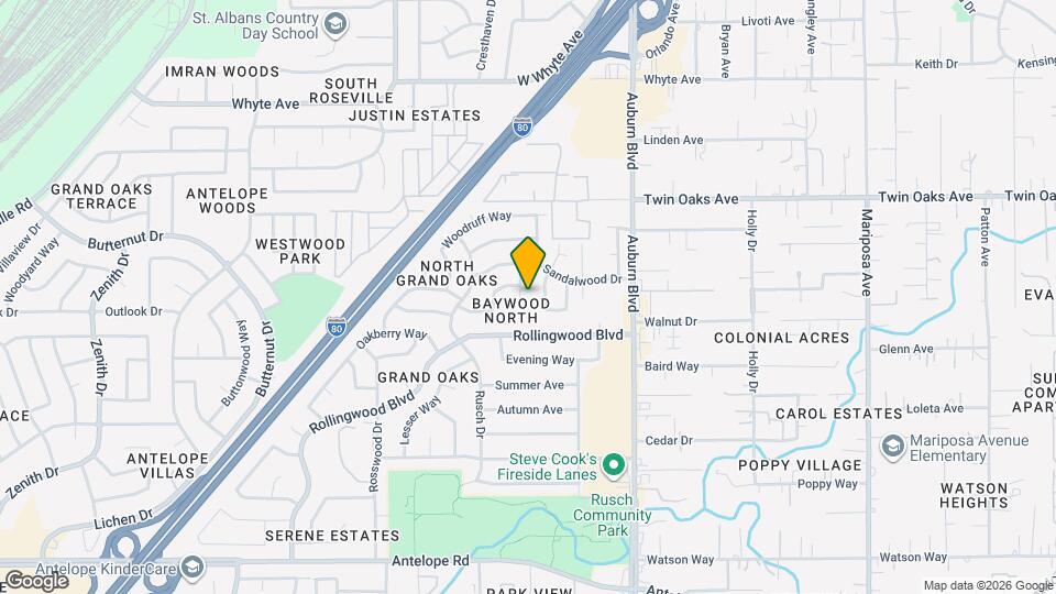 8216 Baymore Way Map and Location Details