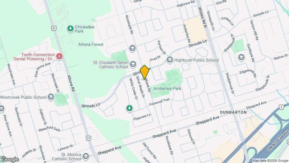 1814 Rosebank Rd Map and Location Details