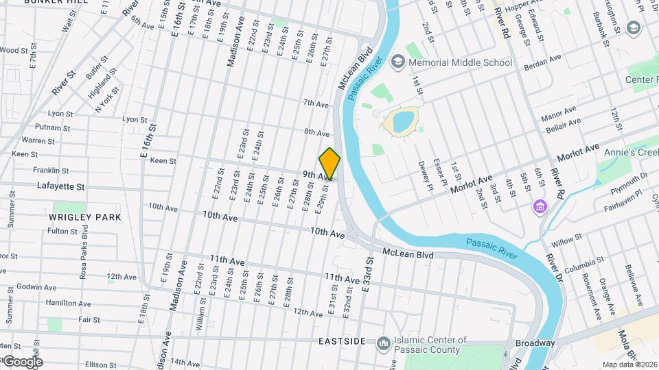 293 E 29th St Map and Location Details