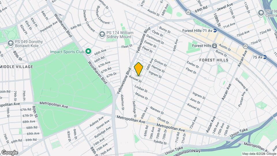 67-47 Kessel St Map and Location Details