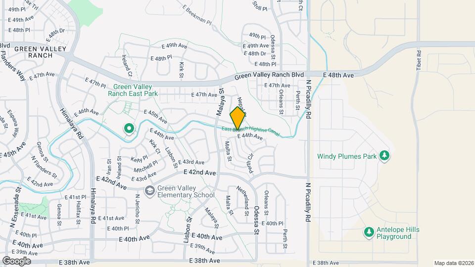 21221 E 44th Ave Map and Location Details