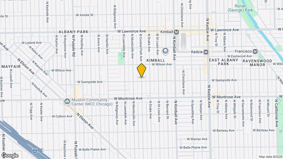 4506 N Central Park Ave Map and Location Details