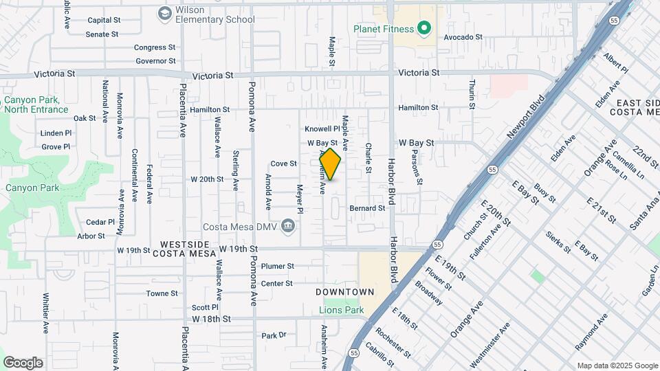 1988 Anaheim Ave Map and Location Details