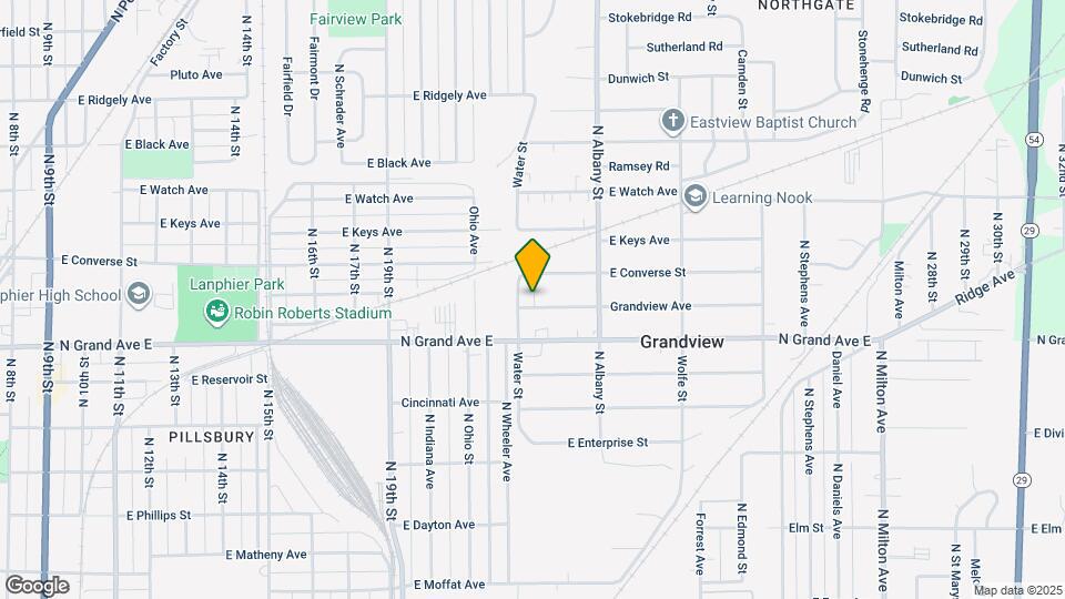 2109 Grandview Ave Map and Location Details