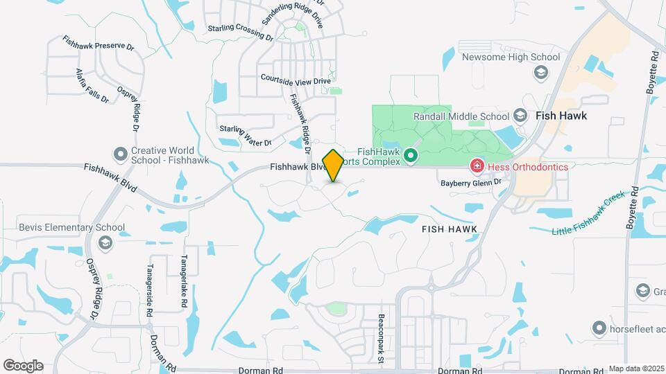 15929 Fishhawk Creek Ln Mapa y Detalles de la Ubicación