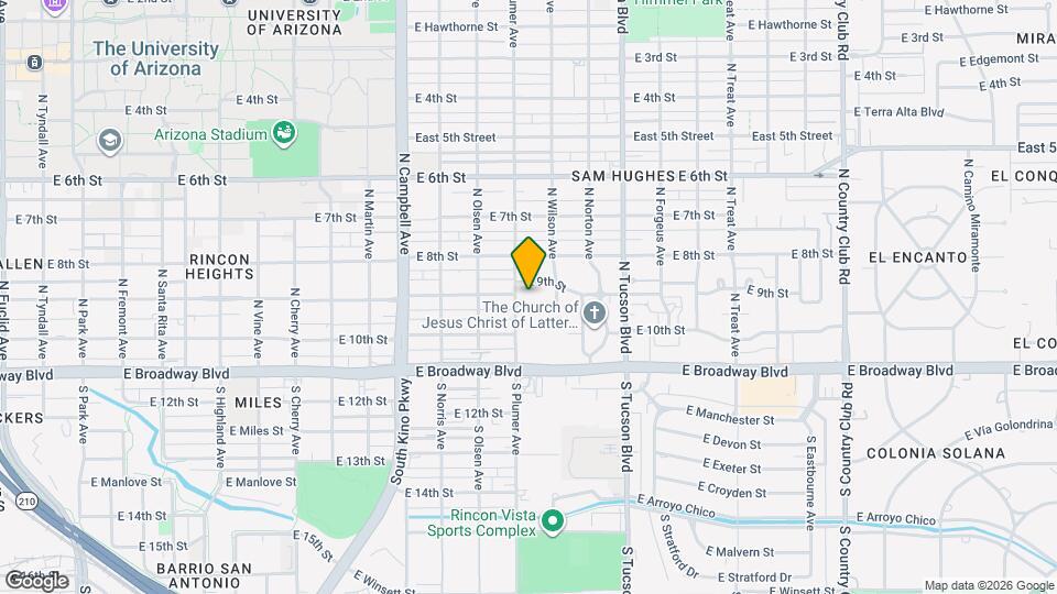 2215 E La Mirada St Map and Location Details