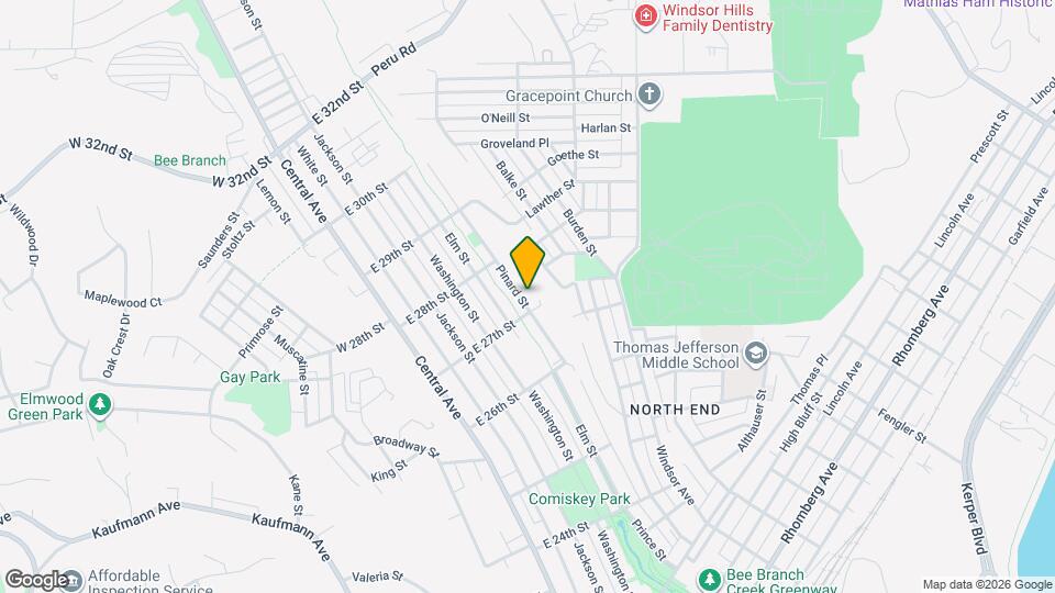 2714 Pinard St Map and Location Details