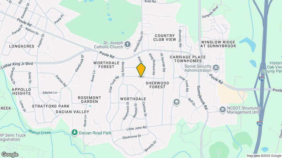 2834 Friar Tuck Rd Map and Location Details