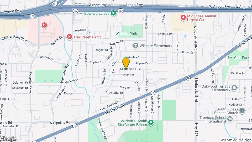 1801 Sagebrush Trail Mapa y Detalles de la Ubicación