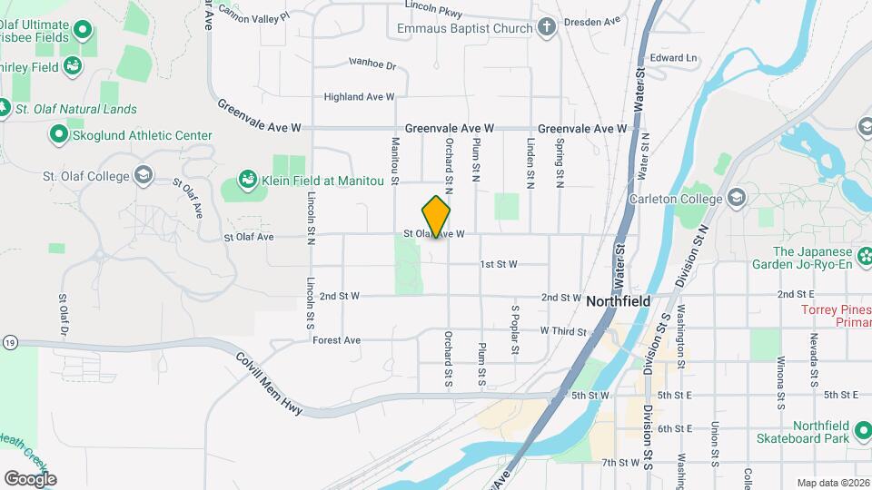 703 St Olaf Ave W Map and Location Details