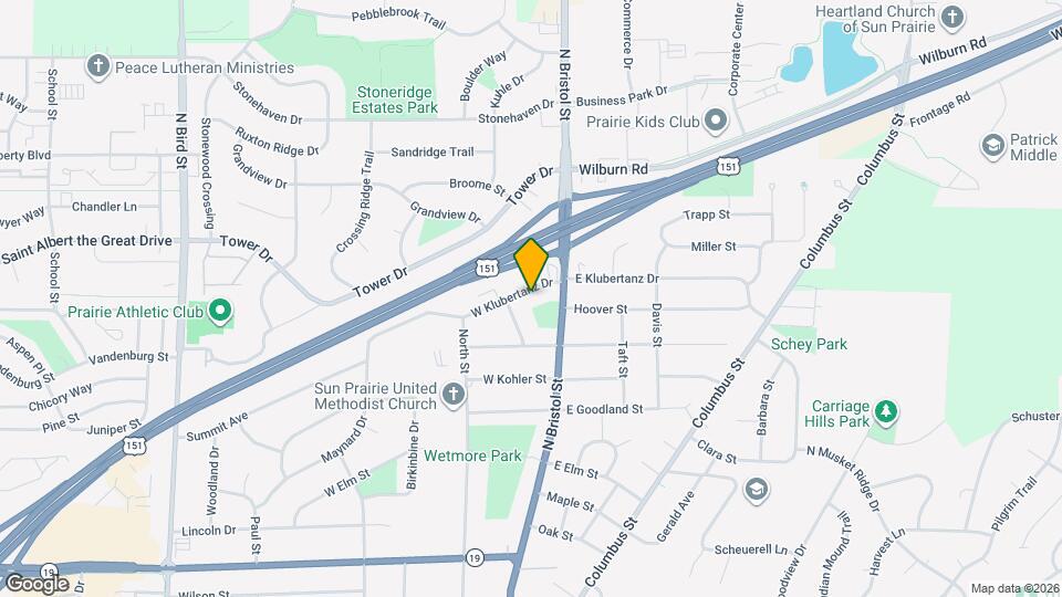 33 W Klubertanz Dr Mapa y Detalles de la Ubicación
