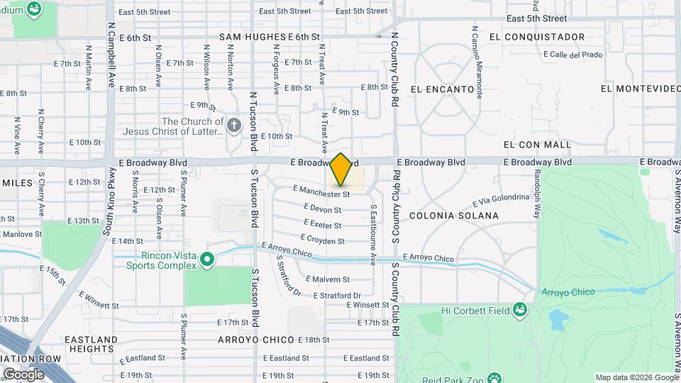 2825 E Manchester St Map and Location Details