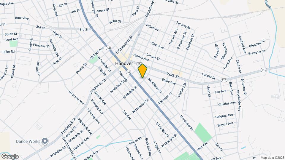 20-24 E Middle St Map and Location Details