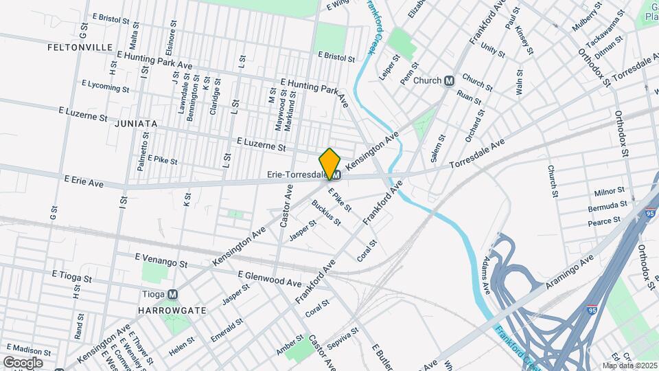 3901-3903 Kensington Ave Mapa y Detalles de la Ubicación