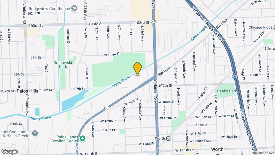 10602 S Oak Tree Dr Map and Location Details