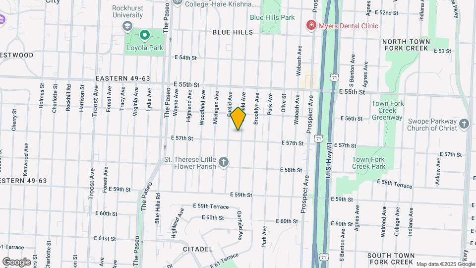 5636 Garfield Ave Map and Location Details