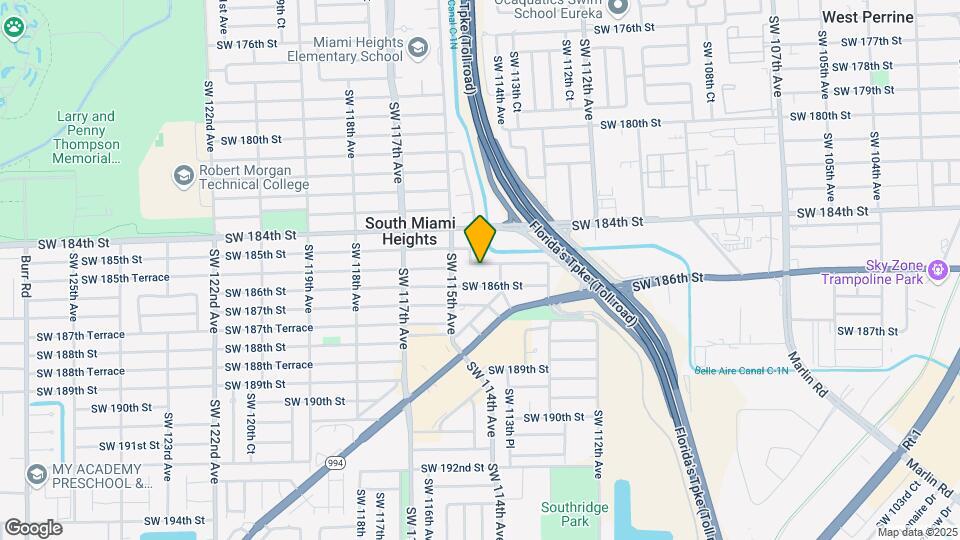 11440 SW 185th Terrace Map and Location Details