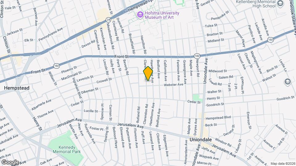 363 Clarendon Rd Map and Location Details