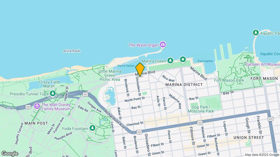 3830 Divisadero St Map and Location Details