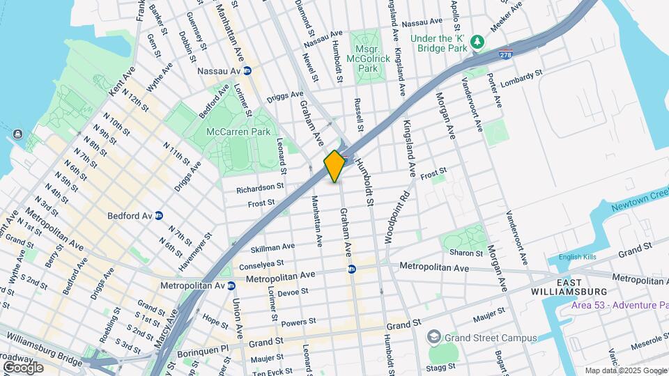 439 Graham Ave Mapa y Detalles de la Ubicación