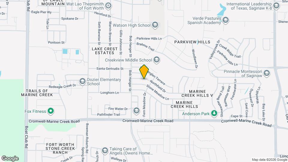 5821 Northfield Dr Map and Location Details