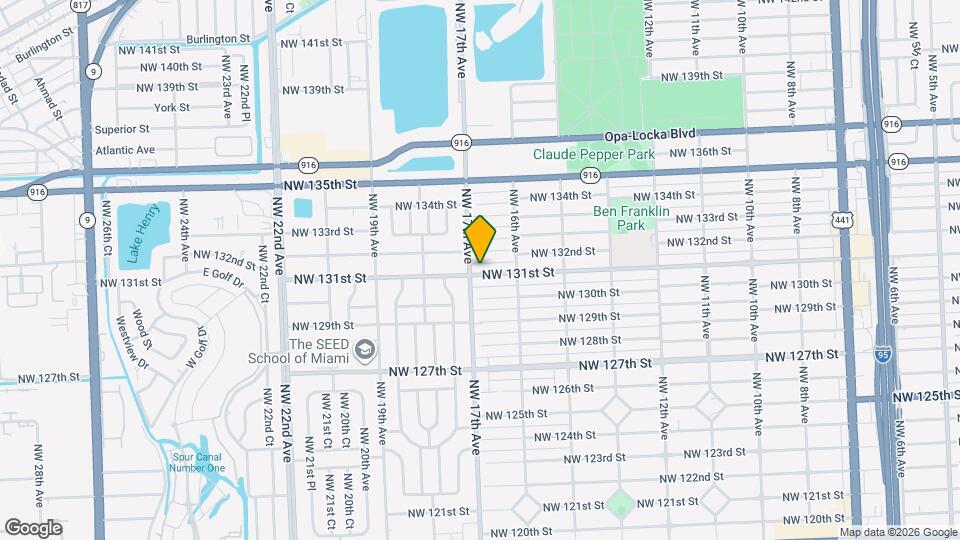 1685 NW 131st St Mapa y Detalles de la Ubicación