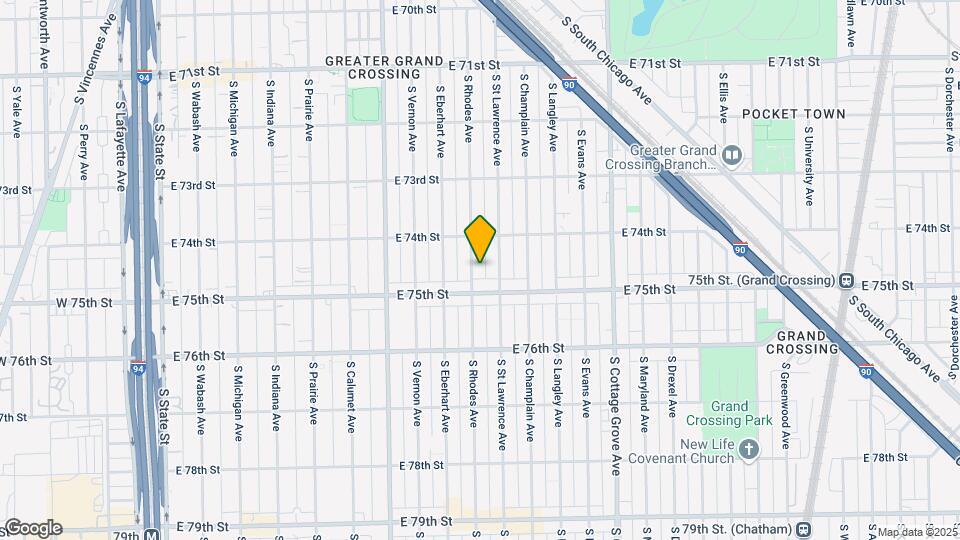 7435-7439 S Rhodes Ave Map and Location Details