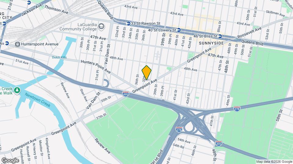 37-17 Greenpoint Ave Map and Location Details