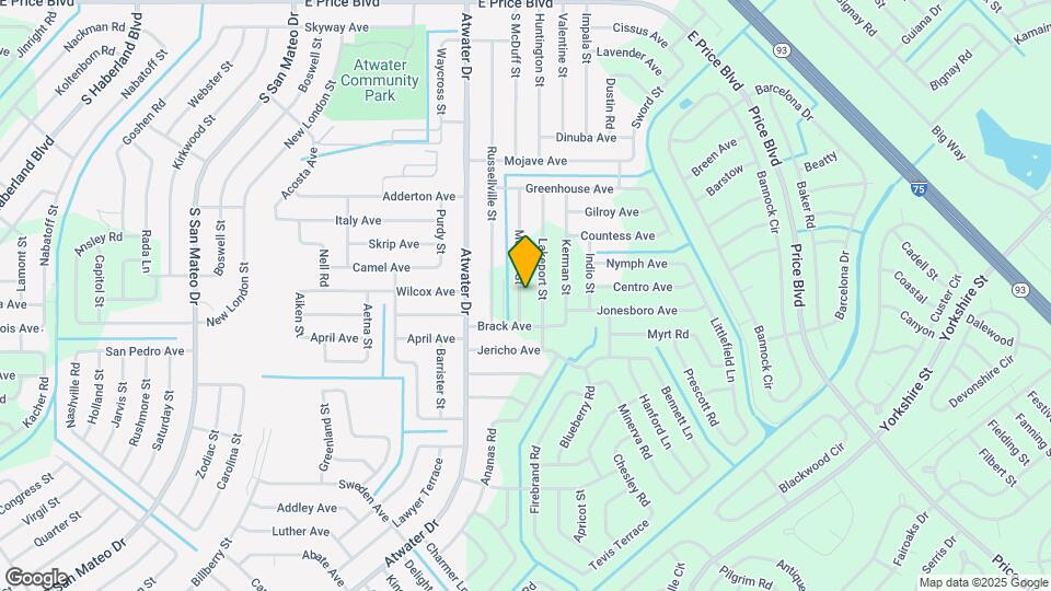 1800 Merced St Map and Location Details