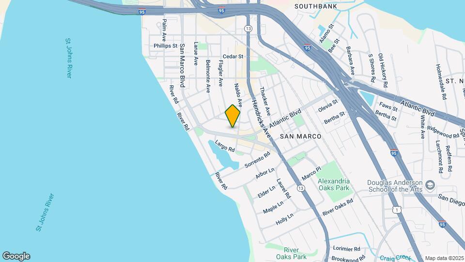 1915 San Marco Blvd Map and Location Details
