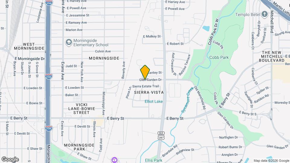 1408 Glen Garden Dr Map and Location Details