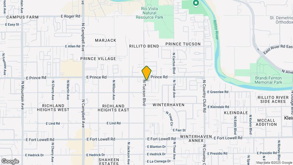 3536-3538 N Tucson Blvd Map and Location Details