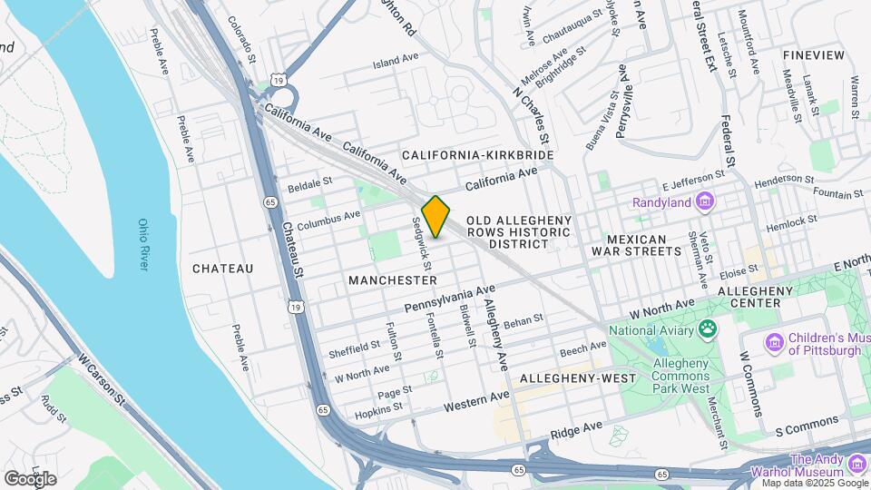 1148 N Franklin St Map and Location Details