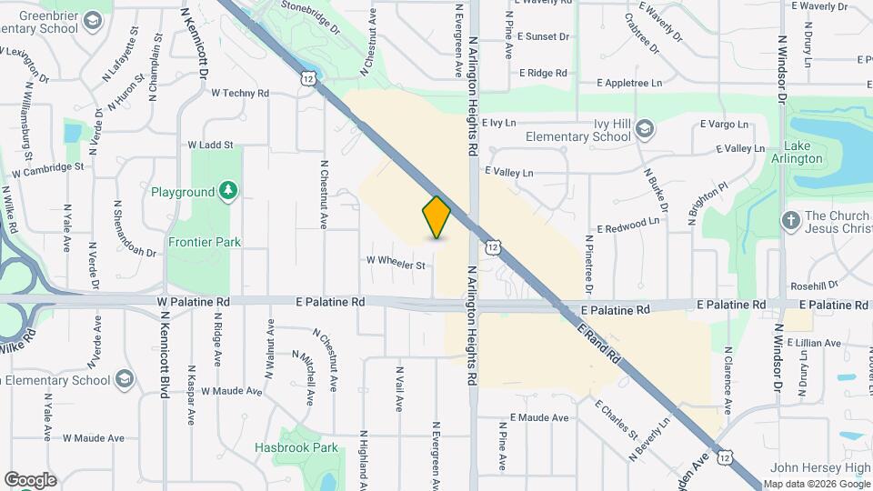 2033 N Evergreen Ave Map and Location Details