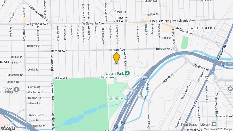 3603 Homewood Ave Map and Location Details