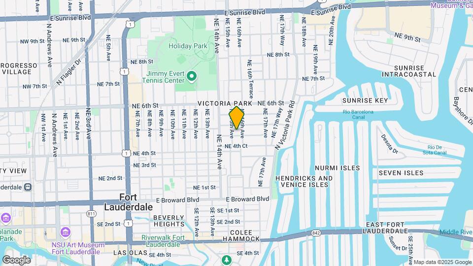 1505 NE 4th Pl Map and Location Details