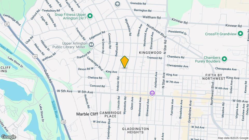 1804 King Ave Mapa y Detalles de la Ubicación