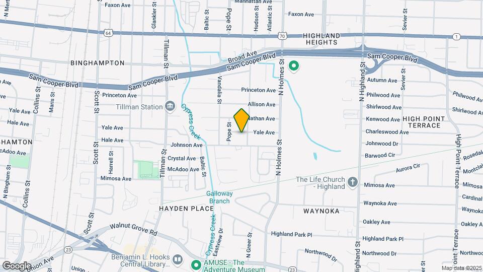 3189 Yale Ave Map and Location Details