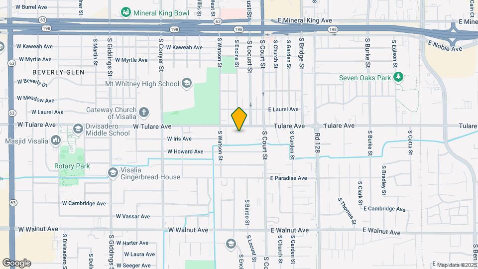 221 W Tulare Ave Map and Location Details