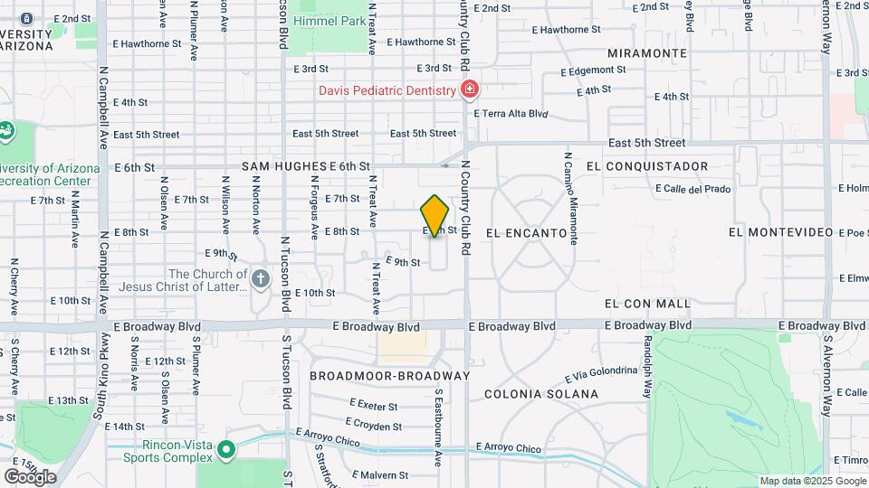 244 N Harris Ave Map and Location Details