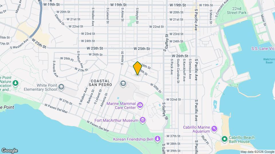 855 W 29th Pl Map and Location Details