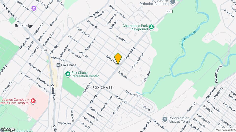 830 Emerson St Mapa y Detalles de la Ubicación