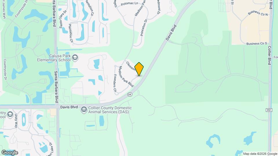 7820 Clemson St Map and Location Details