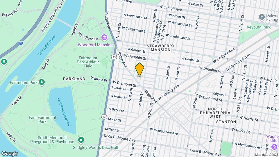 2128 N Corlies St Map and Location Details
