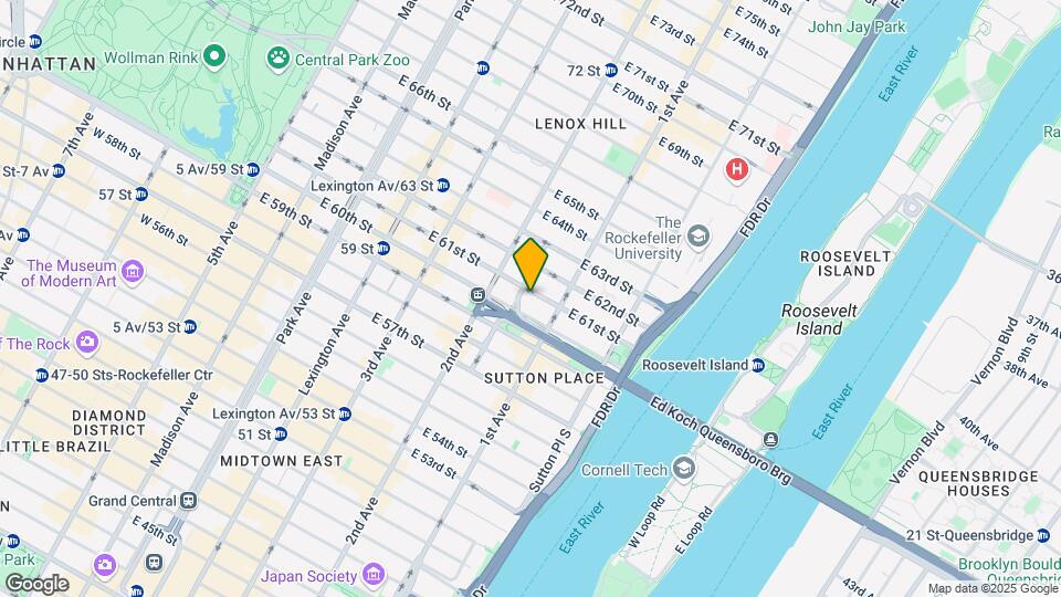 326 E 61st St Map and Location Details