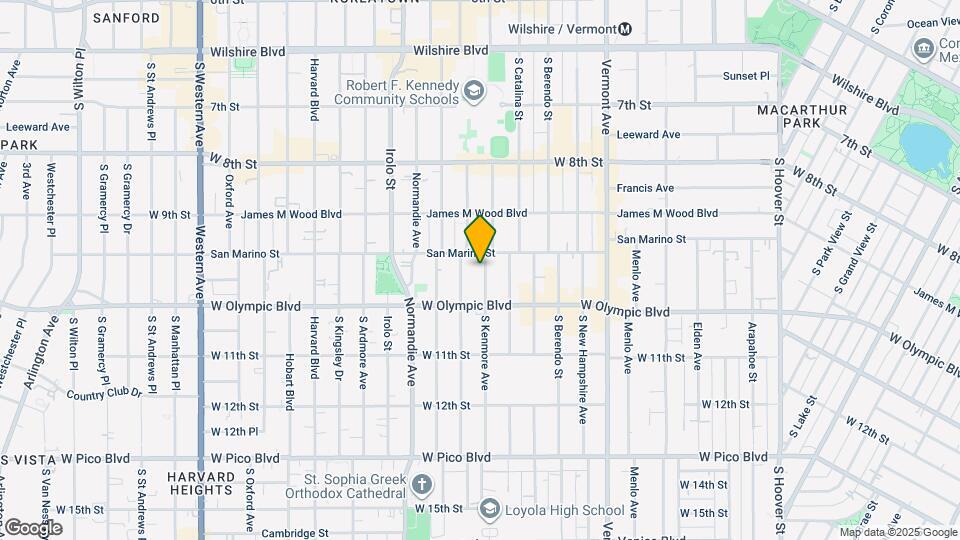 961 S Kenmore Ave Map and Location Details