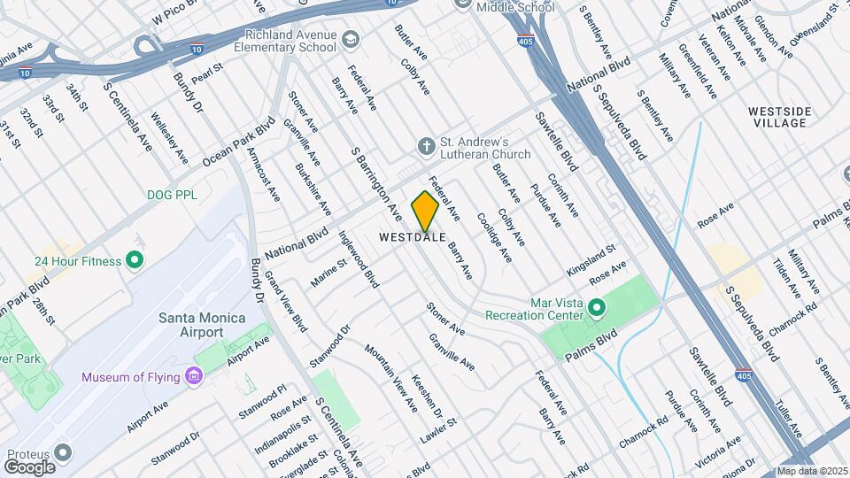 3138 S Barrington Ave Mapa y Detalles de la Ubicación
