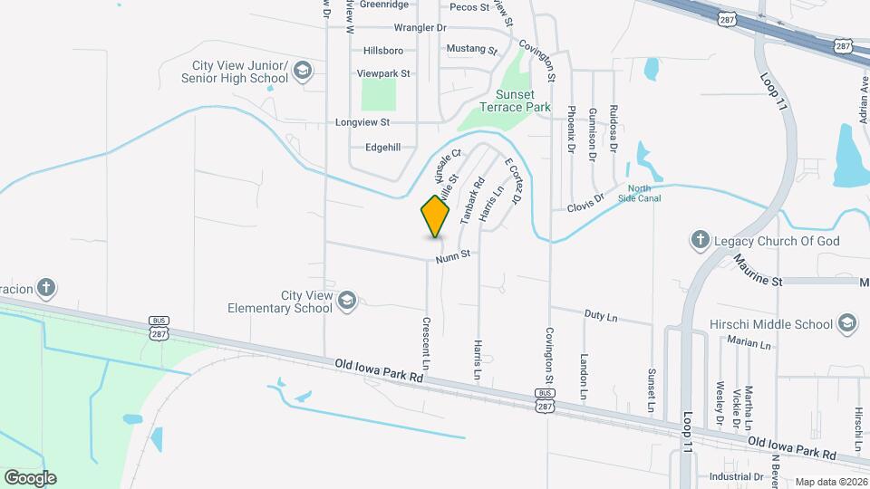 1404 Deville St Map and Location Details