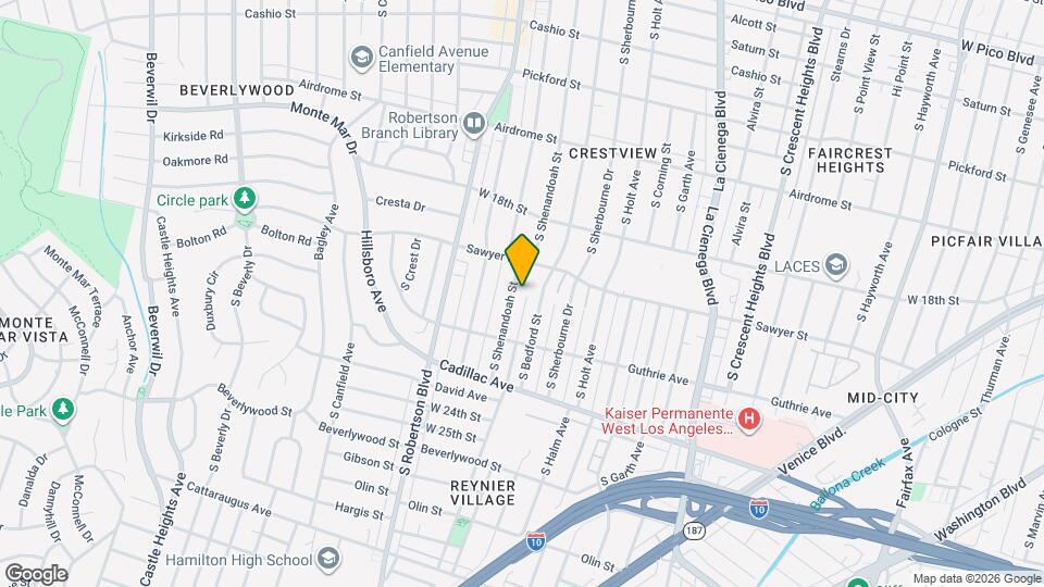 1920 S Shenandoah St, Unit 6 Map and Location Details